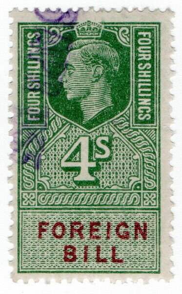 (I.B) George VI Revenue : Foreign Bill 4/-