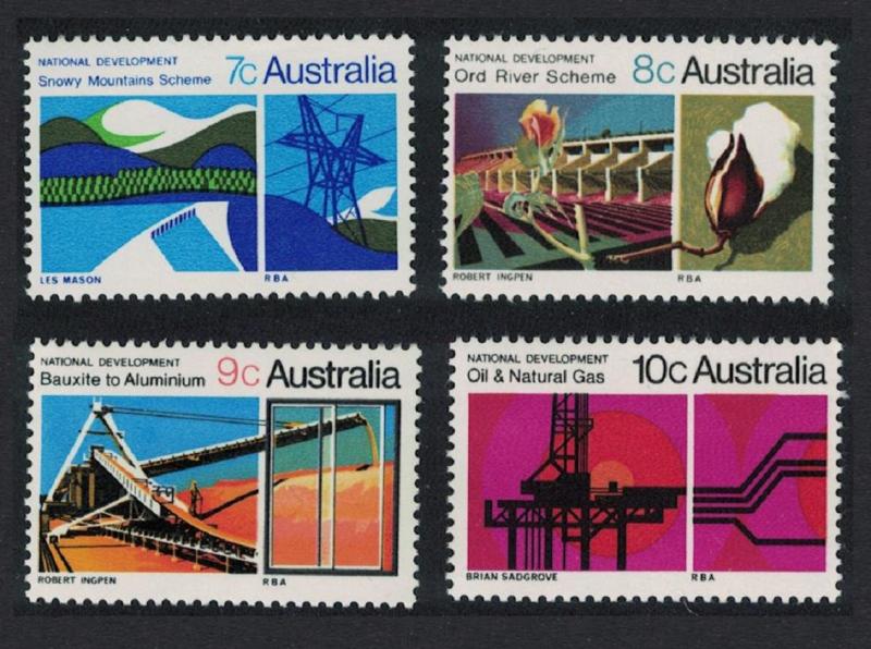 Australia Oil Gas Mountains Aluminium National Development 1st series 4v