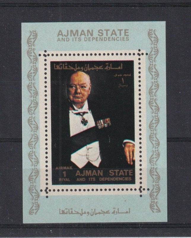 1973 Ajman - Churchill Deluxe Mini Sheet - Mi-2905 - MNH
