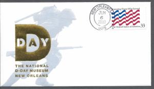 US Cat #3331, D-Day Cover*-