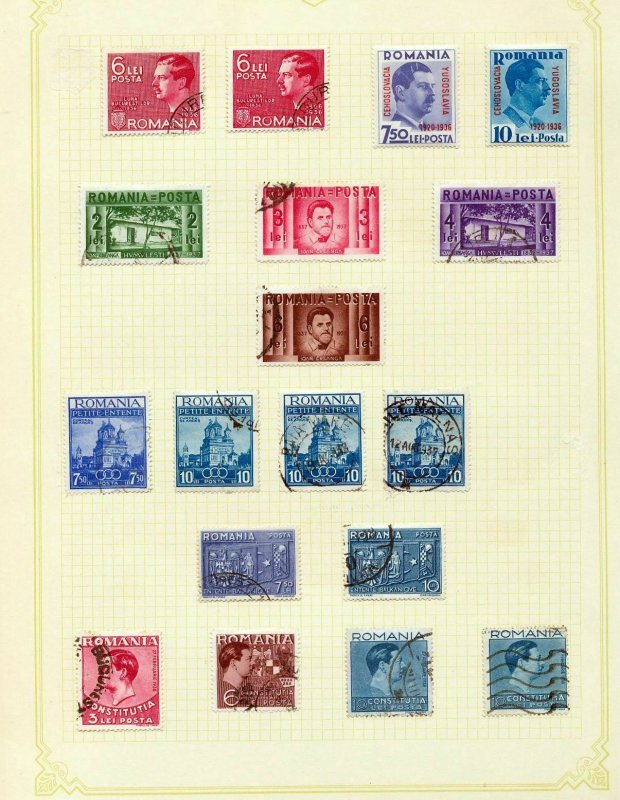 ROMANIA 1930s/40s M&U Incl.Imperfs Sport (Appx 90 Items)(Rom20