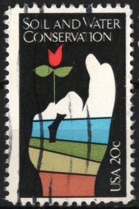 SC#2074 20¢ Soil and Water Conservation Single (1984) Used