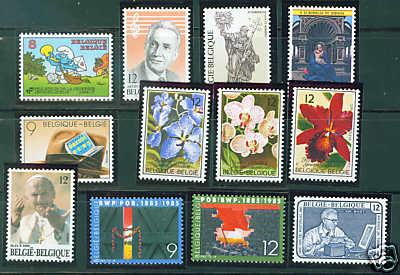 Belgium Scott 1182-93 MNH** 1985 stamps CV $9.65