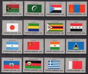 UN New York 499-514 Flags MNH VF