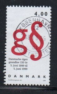 Denmark Sc 1155 1999 Constitution Anniversary stamp used