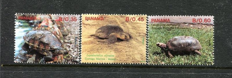 Panama 780-782, MNH, Tortoises  x26695