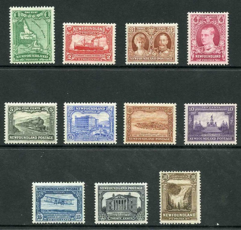 Newfoundland SG198/208 1931 Set of 11 M/Mint