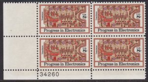 1501 Electronics Progress Plate Block MNH