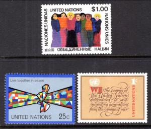 UN New York 291-293 MNH VF