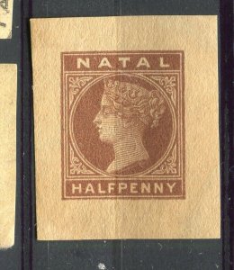 NATAL; 1890s-00s classic QV issue POSTAL STATIONARY PIECE