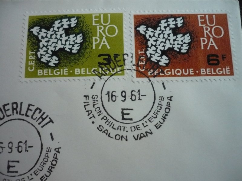 Europa 1961 - Belgium - Set - First Day Cancellation