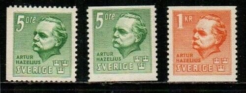 Sweden Scott 323-5 Mint NH (Catalog Value $28.00)