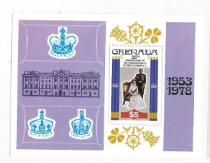 Grenada 1978 Coronation of QE II S/S Sc 876 MNH C4