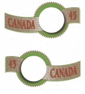 Canada #1600-01 XF NH GREETINGS PAIR --- YEAR 1996