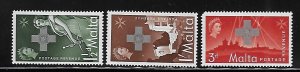 Malta 1957 Award of George Cross for its war effort Sc 263-265 MNH A239