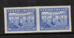 Newfoundland #198a Extra Fine Never Hinged Imperf Pair **With Certificate**