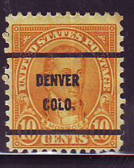 Denver CO, 642-61 Bureau Precancel, 10¢ Monroe