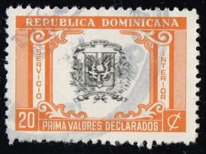 Dominican Rep. #G39 Insured Letter Stamp; Used (0.30)