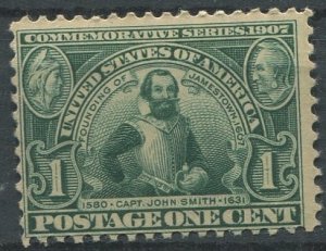 United States Sc#328 MNH, 1c grn, Jamestown Exposition Issue (1907)