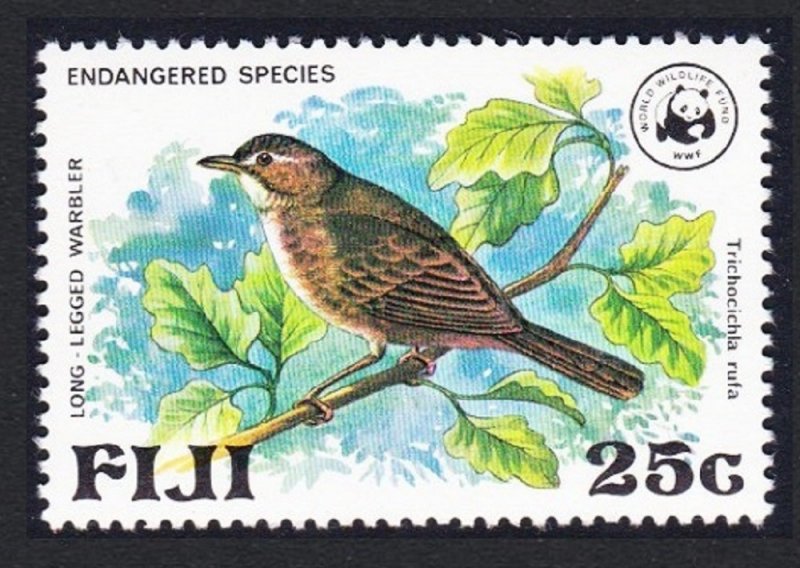 Fiji Birds WWF Long-legged Warbler 1979 MNH SC#399 SG#566 MI#389