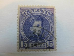 Spain Spain España Spain 1902 King Alfonso XIII 15c fine used stamp A5P1F85-