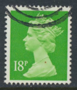 GB  Machin 18p X913 Center band  Used SC# MH104 see scans details