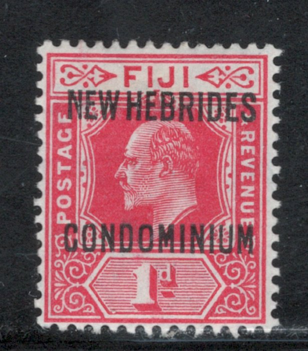 British New Hebrides 1910 Overprint 1p Scott # 11 MH