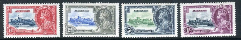 ASCENSION-1935 Silver Jubilee mounted mint set set Sg 31-34