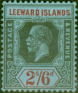 Leeward Islands 1923 2s6d Black & Red-Blue SG75 Fine Mtd Mint