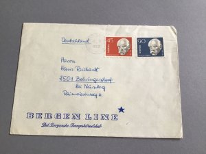 Norway 1962 Bergen Line   Stamp Cover R45833