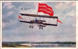 1911 Ireland Aviation Pickfords Luggage in advance PPC Postcard cover to Dublin