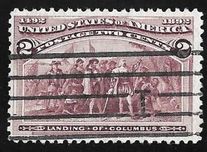 231 2 cent Violet, Columbia Issue Stamp used F