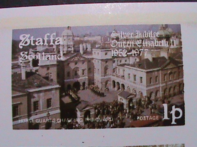 ​STAFA-SCOTLAND- 1977-SILVER JUBILEE-QUEEN ELIZABETH II IMPERF MNH-VERY FINE