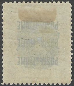 Fiume, stamp, Scott#b16, mint, hinged, 25 cent +2L, blue, doctor,