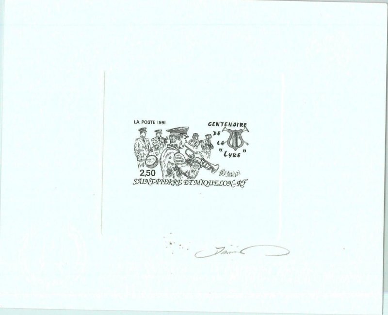 95755 - ST PIERRE & MIQUELON - LUXURY PROOF SOUVENIR SHEET - Music 1991-