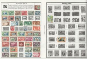 Trinidad & Tobago & Tristan Da Cunha Collection on 12 Harris Pages 1883-1983