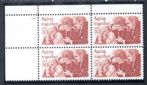 US Scott #2011, PB4 #1 UL, Never Hinged