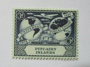 1949 Pitcairn Islands  SC #14  UNIVERSAL POSTAL UNION    MH stamp 