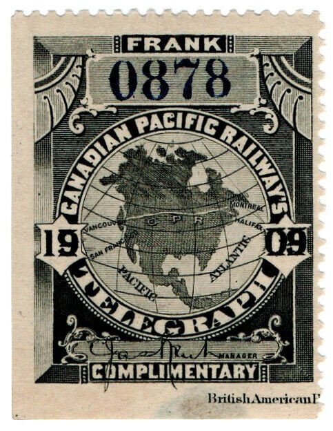 (I.B) Canada Telegraphs : Canadian Pacific (1909)