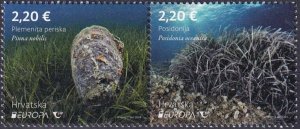 Croatia 2024 MNH Stamps Europa CEPT Marine Life Shells Plants Animals