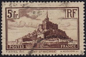 France - 1931 - Scott #250 - used - Mont Saint-Michel