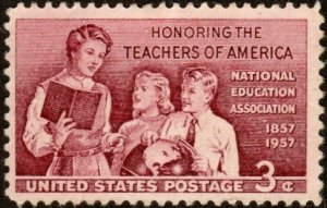 United States 1093 - Used - 3c Teachers (1957) +