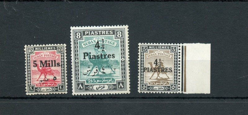 SUDAN SCOTT #60/62 CAMELS  GEORGE VI  ISSUES MINT HINGED   