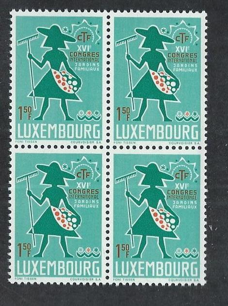 LUXEMBOURG SC# 455 B/4 VF/MNH 1967