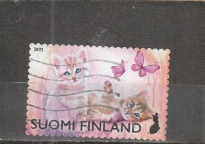 Finland  Scott#  1685  Used  (2023 Cats and Butterflies)
