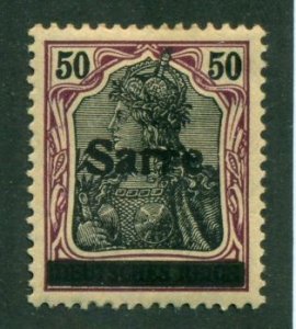 Saar 1920 #13 MH SCV (2024) = $0.55