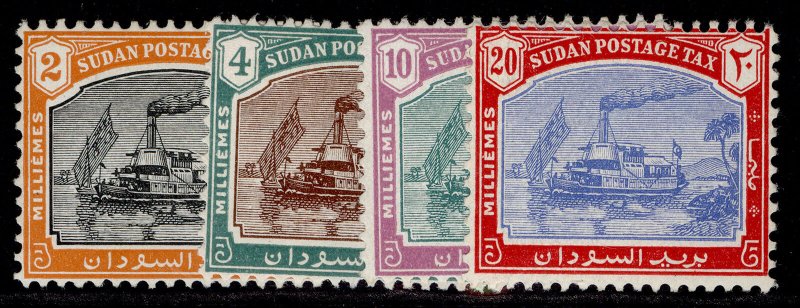 SUDAN GVI SG D12-D15, 1948 postage due set, M MINT. Cat £65.