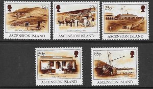 ASCENSION SG647/51 1995 19th CENTURY SCENES MNH