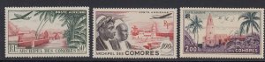 Comoros C1-3 Airmails mnh