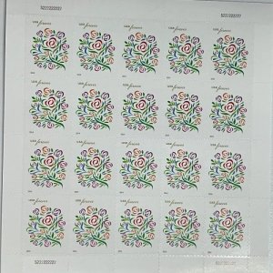 2014 Dream flowers Forever Stamps 5 books of 20PCS, total 100pcs